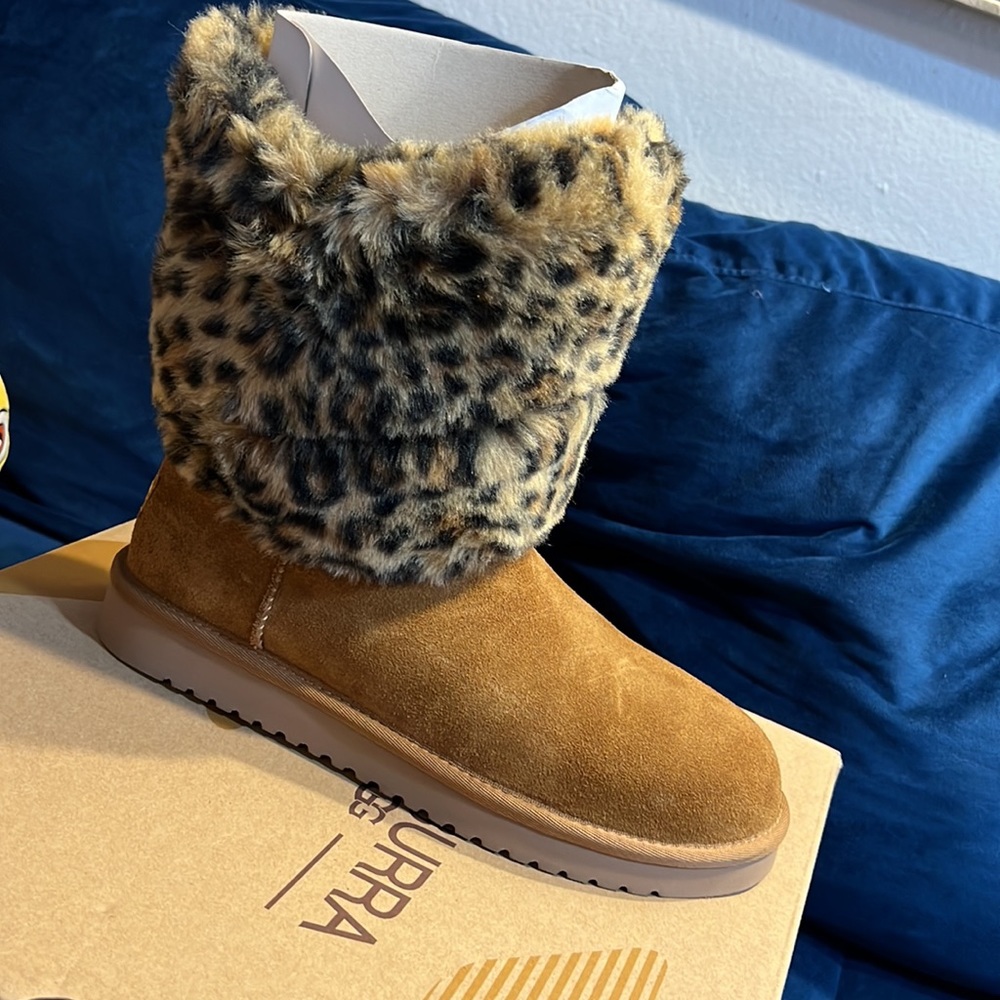 Winter boots with faux fur